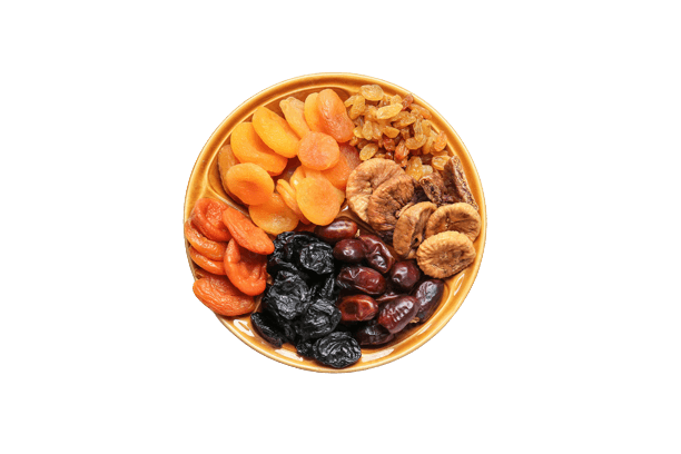 Dried Fruits (Dates, Raisins, Figs, Prunes, Apricot)
